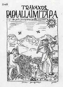 The Month of June, Harvesting the Potatoes (woodcut) The Month of June, Harvesting the Potatoes (woodcut)
