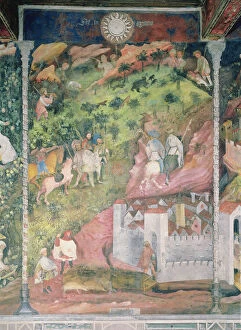 Agricultural Scene Gallery: The Month of November, c.1400 (fresco)