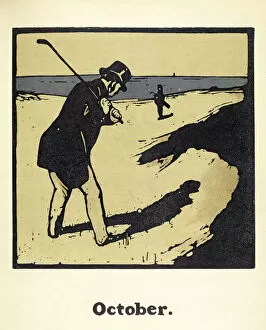Chip Gallery: The Month of October, from An Almanac of Twelve Sports, with words by Rudyard Kipling