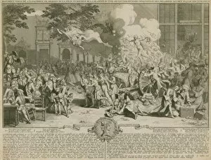 Monument consecrated to posterity in memory of the unbelievable folly of the 20th year of the 18th century. (engraving)
