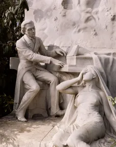 Monument to Frederic Chopin (1810-49) (marble) (detail) Monument to Frederic Chopin (1810-49) (marble) (detail)