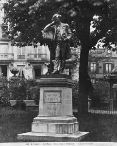 Monument to Hector Berlioz, Square Vintimille, 1884 (stone & bronze) (b/w photo) Monument to Hector Berlioz, Square Vintimille, 1884 (stone & bronze) (b/w photo)
