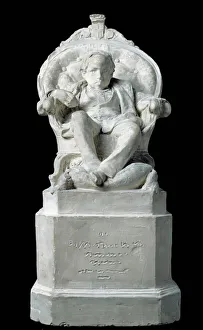 Monument to Prince Odon Eugenio Maria di Savoia, Duke of Monferrato Plaster sculpture by Carlo Filippo Chiaffarino Monument to Prince Odon Eugenio Maria di Savoia, Duke of Monferrato Plaster sculpture by Carlo Filippo Chiaffarino