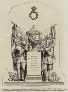 Monument in St Chad's Church, Shrewsbury, to the Officers and Men of the 53rd Monument in St Chad's Church, Shrewsbury, to the Officers and Men of the 53rd