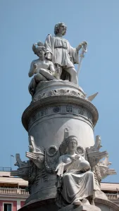 Monument in tribute to the navigator Christopher Columbus Monument in tribute to the navigator Christopher Columbus