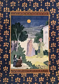 Moon of Beauty, illustration for The Arabian Nights, 1895 (colour engraving)