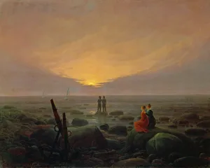 Moon Rising Over the Sea, 1821 (oil on canvas) Moon Rising Over the Sea, 1821 (oil on canvas)
