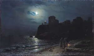 Moonlight on the Edge of a Lake, 1870 (oil on canvas) Moonlight on the Edge of a Lake, 1870 (oil on canvas)