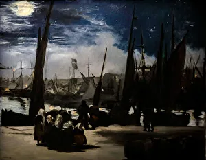Moonlight on the Port of Boulogne, 1869 (Oil on Canvas) Moonlight on the Port of Boulogne, 1869 (Oil on Canvas)