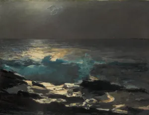 Moonlight, Wood Island Light, 1894 (oil on canvas) Moonlight, Wood Island Light, 1894 (oil on canvas)