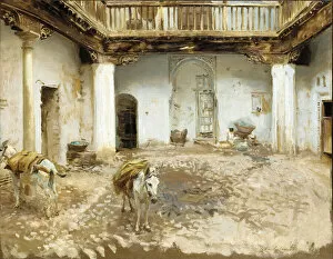 Moorish Courtyard, 1913 (oil on canvas)