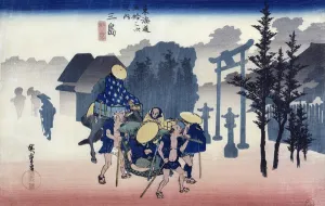 Morning Mist at Mishima, from the series 53 Stations of the Tokaido, 1834-35 Morning Mist at Mishima, from the series 53 Stations of the Tokaido, 1834-35