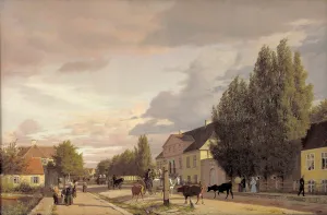 Morning View of Osterbro, 1836 (oil on canvas) Morning View of Osterbro, 1836 (oil on canvas)