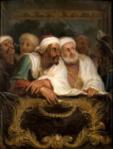 The Moroccan Ambassador and his Entourage at the Italian Comedy in Paris in February 1682 The Moroccan Ambassador and his Entourage at the Italian Comedy in Paris in February 1682