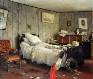 The mortuary room of Leon Gambetta, 1882 (oil on canvas)