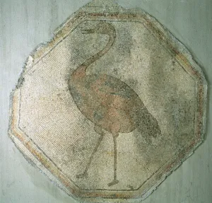 Mosaic depicting an ostrich, from Salkim, Turkey Mosaic depicting an ostrich, from Salkim, Turkey