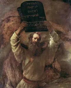 Moses Smashing the Tablets of the Law, 1659 (oil on canvas) Moses Smashing the Tablets of the Law, 1659 (oil on canvas)