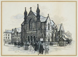 19 19th Xix Xixth Nineteenth Century Collection: Moss Side Baptist Chapel, 1893-94 (w/c gouache on paper)