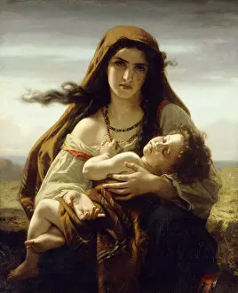 Images Dated 17th January 2013: Mother and Child, 1870 (oil on canvas)
