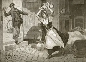 A mother kills her own child, from Le Petit Parisien A mother kills her own child, from Le Petit Parisien