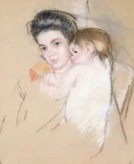 Mother and child paintings (Mary Cassatt)