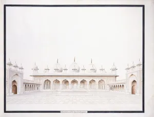 The Moti Musjid in the Fort of Agra, c. 1815 (pencil and w/c) The Moti Musjid in the Fort of Agra, c. 1815 (pencil and w/c)