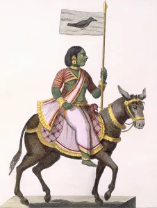 Moudevi, Goddess of Discord and Misery, from Voyage aux Indes et a la Chine Moudevi, Goddess of Discord and Misery, from Voyage aux Indes et a la Chine