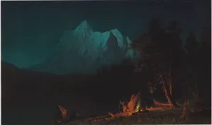 Mountainous Landscape by Moonlight (oil on canvas) Mountainous Landscape by Moonlight (oil on canvas)