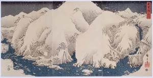 Mountains and Rivers of Kiso, 1857 (woodblock print) Mountains and Rivers of Kiso, 1857 (woodblock print)