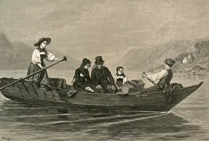 Mourners crossing the Lake of Brienz (engraving) Mourners crossing the Lake of Brienz (engraving)