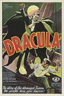 Movie Poster Dracula - Anonymous. Colour Lithography, 1931. Private Collection Movie Poster Dracula - Anonymous. Colour Lithography, 1931. Private Collection