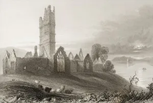 Moyne Abbey, County Mayo, Ireland, from Scenery and Antiquities of Ireland' Moyne Abbey, County Mayo, Ireland, from Scenery and Antiquities of Ireland'