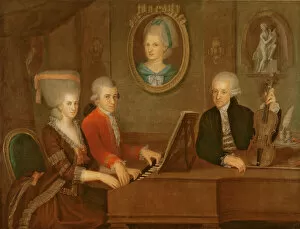 The Mozart family, 1780-81 (oil on canvas)