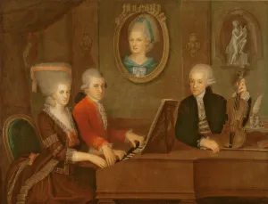 The Mozart family, 1780-81 (oil on canvas) The Mozart family, 1780-81 (oil on canvas)