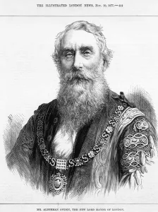 Mr. Alderman Owden, the new Lord Mayor of London, illustration from 'The Illustrated Mr. Alderman Owden, the new Lord Mayor of London, illustration from 'The Illustrated