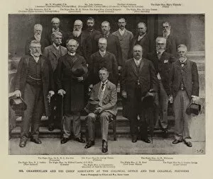 Gcmg Gallery: Mr Chamberlain and his Chief Assistants at the Colonial Office and the Colonial Premiers