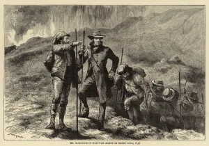 Mr Gladstone in Italy, an Ascent of Mount Etna, 1838 (engraving) Mr Gladstone in Italy, an Ascent of Mount Etna, 1838 (engraving)