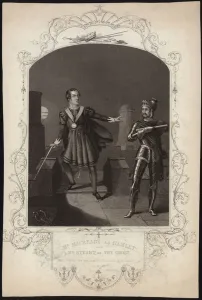 Mr Macready as Hamlet and Mr Stuart as The Ghost (engraving) Mr Macready as Hamlet and Mr Stuart as The Ghost (engraving)