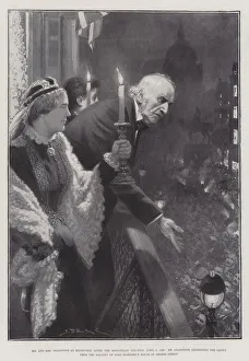 George Street Gallery: Mr and Mrs Gladstone at Edinburgh after the Midlothian Election, 5 April 1880