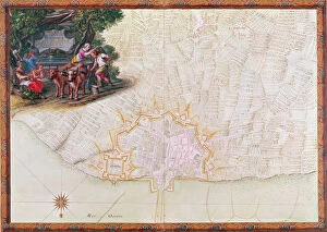 Images Dated 24th December 2012: Ms. 988, Tome 3, fol. 39 Map of the town and citadel of Saint-Martin, Ile de Re