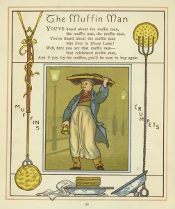 The Muffin Man (colour litho) The Muffin Man (colour litho)