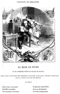 The Muse on the Run, song by Beranger, 1821 (illustration) The Muse on the Run, song by Beranger, 1821 (illustration)