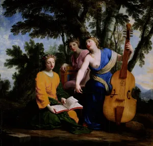 The Muses Melpomene, Erato and Polymnia, 1652-55 (oil on canvas) The Muses Melpomene, Erato and Polymnia, 1652-55 (oil on canvas)