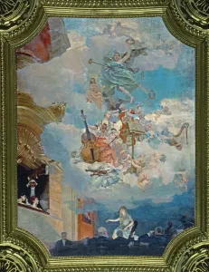 Music across the Ages, ceiling of the Salle des Fetes (ballroom), 1891 Music across the Ages, ceiling of the Salle des Fetes (ballroom), 1891