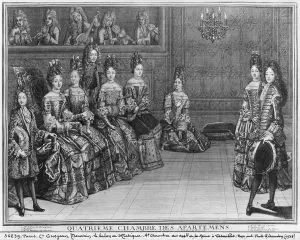The Music Room at Versailles, 1696 (engraving) The Music Room at Versailles, 1696 (engraving)
