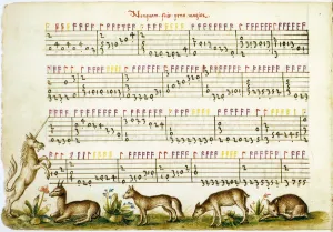Music sheet from Compositione di Meser Vincenzo Capirola' Music sheet from Compositione di Meser Vincenzo Capirola'