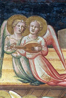 Two Musical Angels, a detail from The Life of the Virgin and the Sacred Girdle Two Musical Angels, a detail from The Life of the Virgin and the Sacred Girdle