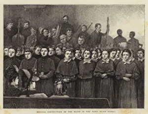 William (after) Small Gallery: Musical Instruction of the Blind in the Paris Blind School (engraving)