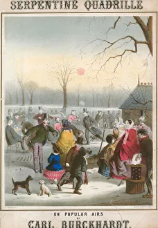 Musical score for Serpentine Quadrille on popular airs by Carl Burckhardt (colour litho) Musical score for Serpentine Quadrille on popular airs by Carl Burckhardt (colour litho)
