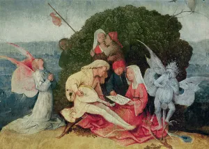 The musicians on top of the wagon, detail of the central panel of The Haywain Triptych, c The musicians on top of the wagon, detail of the central panel of The Haywain Triptych, c
